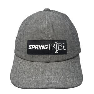 Spring Tribe Baseball Cap Gray One Size Adjustable 6 Panel Territory Cotton